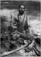 Sadhu (saint homme) Inde entre 1945 et 1948 ; Sadhu Ấn Độ (thánh nhân), giai đoạn 1945-1948 (EFEO_INDE00158)