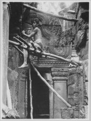 Preah Khan, Enceinte II, galerie est, partie sud, côté ouest