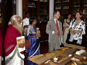 Cérémonie de la labélisation des manuscrits shivaïtes de Pondichéry