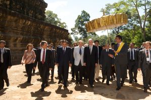 Cérémonie de fin du chantier du Baphuon et inauguration par Sa Majesté Norodom Sihamoni