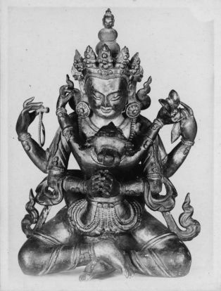 Statuette représentant Avalokiteçvara et Tara