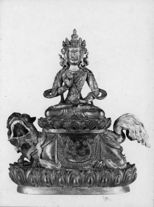 Statuette représentant Simhanada-Manjuçri