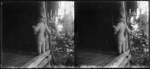 Statue de Visnu à quatre bras, vue de dos EFEO_FINL00916