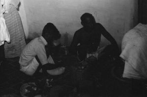 Mel Seval, maison Mujannar, préparation du repas EFEO_REIM08277